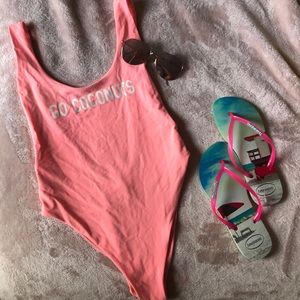 Aerie open back one piece